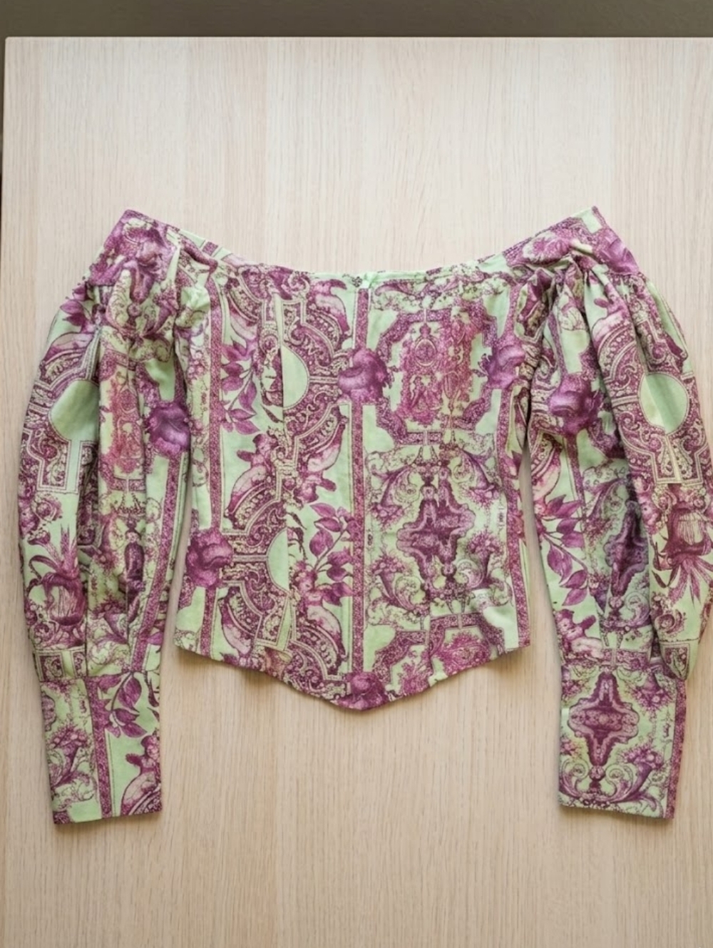 Ren Faire Corset Top Fairy Core Modern Boho Toile Regency Boho Forest Fairy - Picture 4 of 15